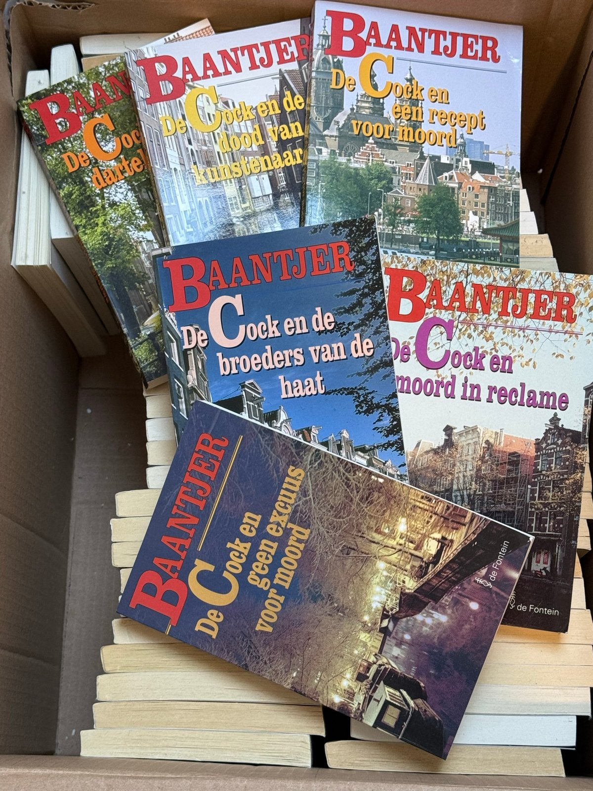 Grote doos vol Baantjer boeken, Boeken, Ophalen, Gelezen