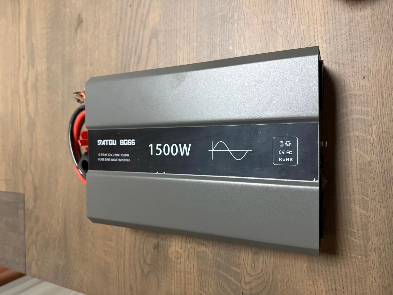 DATOU BOSS 1500W Pure Sinus Omvormer 12V naar 230V, Ophalen of Verzenden, Nieuw