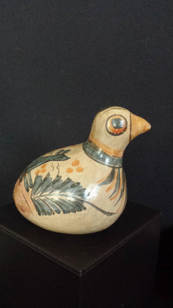 oud TONALA vogeltje ~ AARDEWERK ~ Mexicaanse VOLKSKUNST, Ophalen of Verzenden