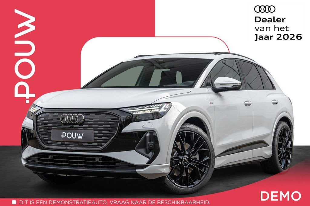 Audi Q4 e-tron 45 286pk quattro S Edition Competition 82 kWh, Auto's, Audi, Automatische klimaatregeling, Zwart, 82 kWh, Wit