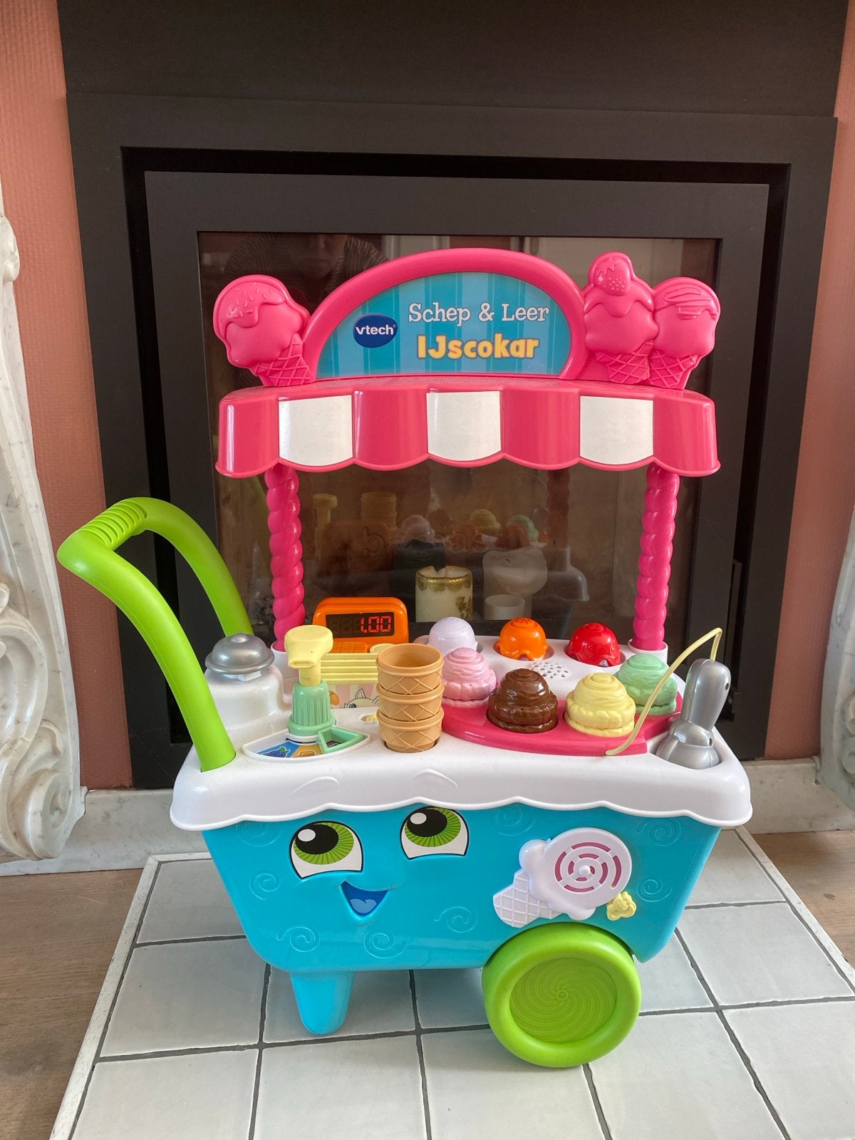 Z.g.a.n. VTech Schep & Leer IJscokar, Kinderen en Baby's, Speelgoed | Vtech, Ophalen, Zo goed als nieuw, 2 tot 4 jaar