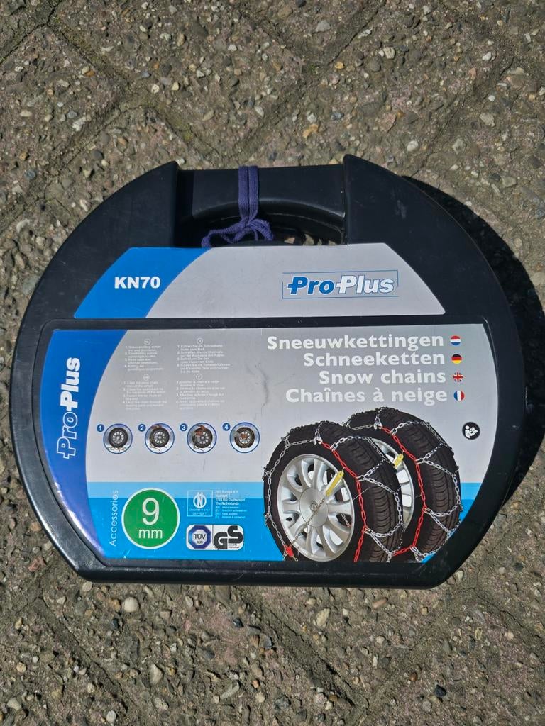 Nieuwe Pro Plus KN70 sneeuwkettingen (ongebruikt), Auto diversen, Sneeuwkettingen, Ophalen