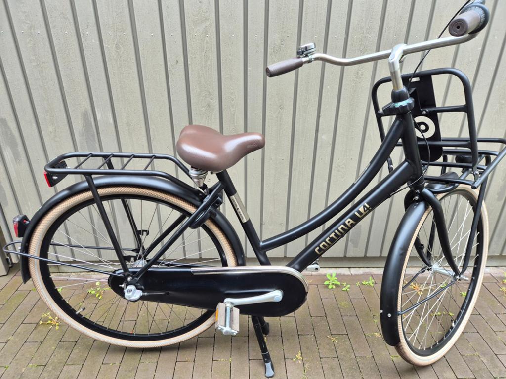 Cortina Transport U4 50cm Matzwart 3 versnellingen remnaaf, Fietsen en Brommers, Fietsen | Dames | Damesfietsen, Terugtraprem