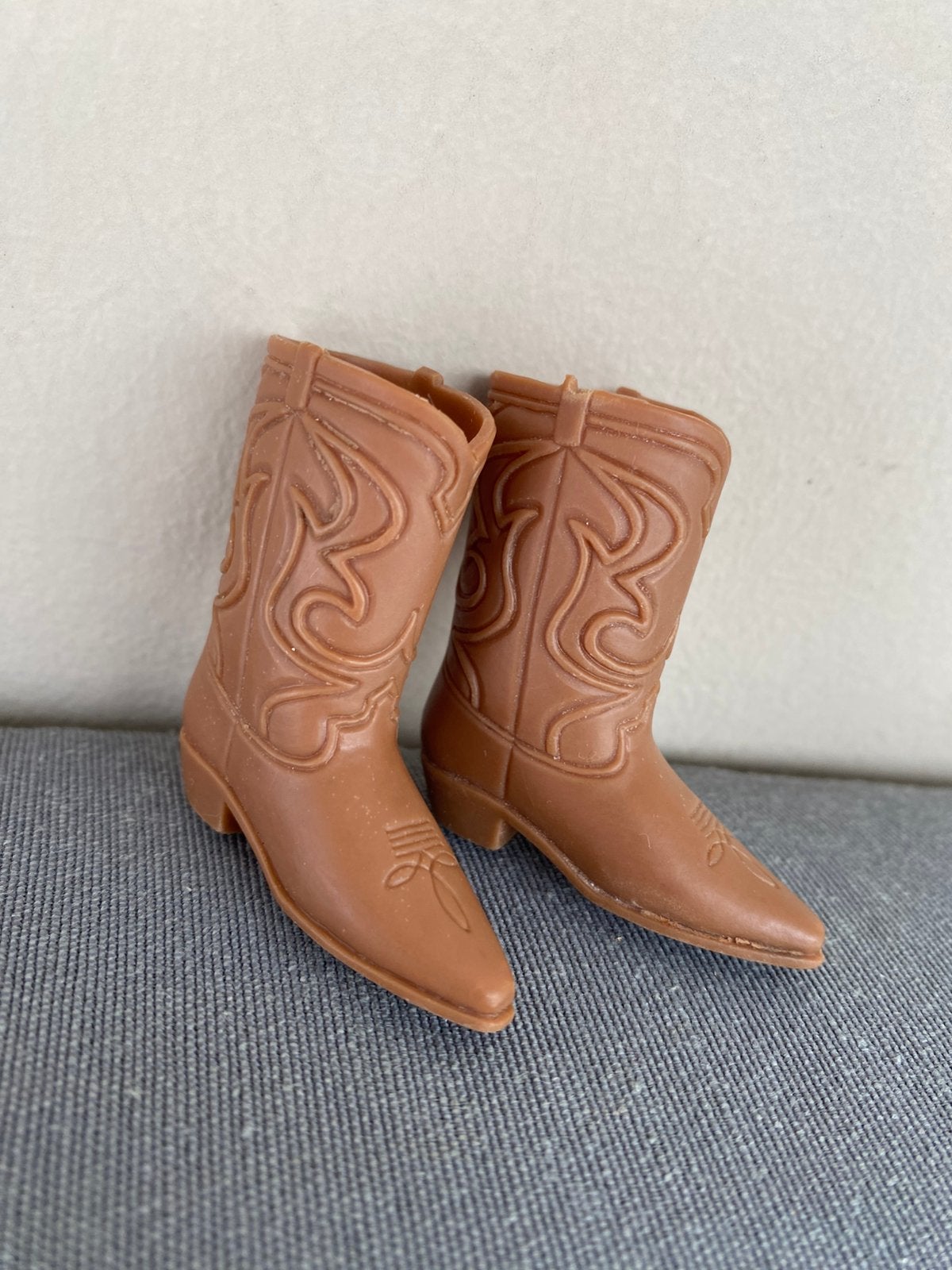 Vintage Barbie Ken 70 s Western boots laarzen Mattel, Verzenden, Zo goed als nieuw, Barbie