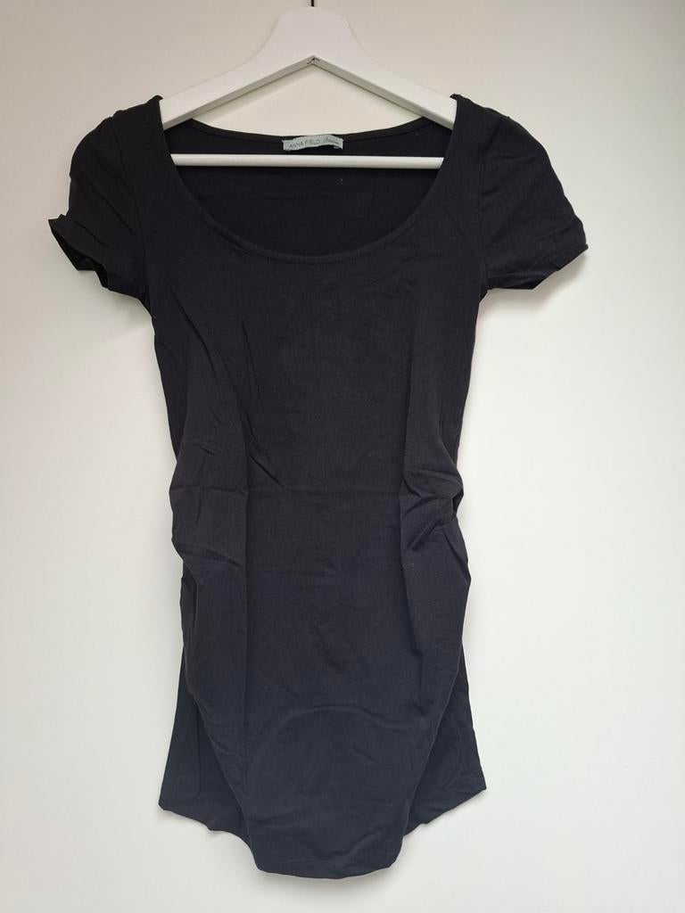 Zwarte Anna Field positie zwangerschap top - S, Anna Field, Zwart, Maat 36 (S), Gedragen