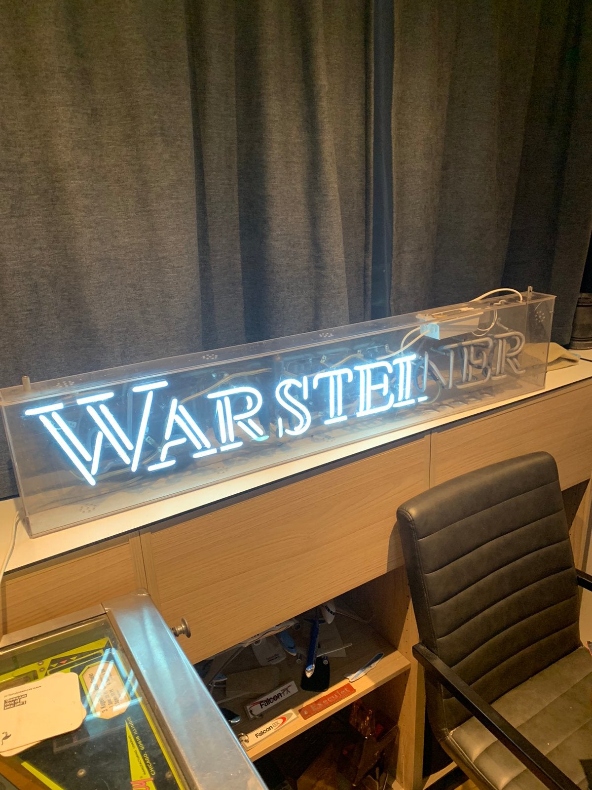 Warsteiner neon, Ophalen, Reclamebord, Plaat of Schild, Overige merken