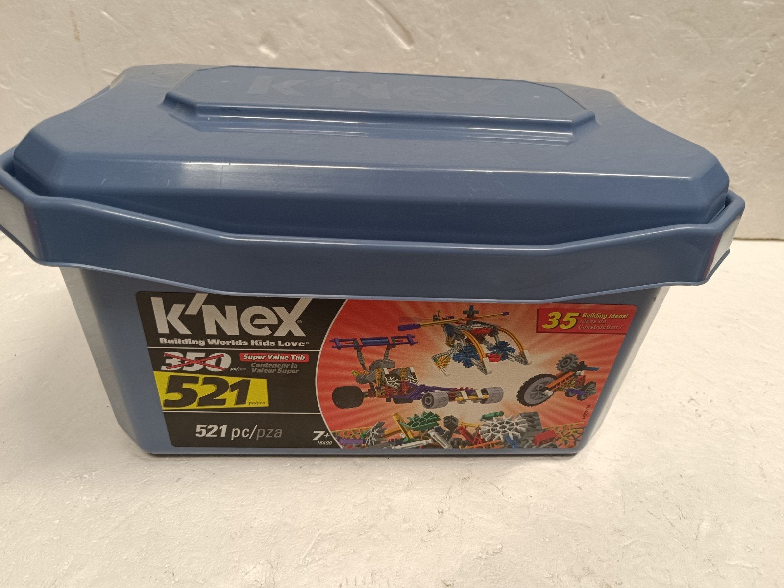 Knex kist met boekjes en bouwstenen, K'nex, Ophalen of Verzenden