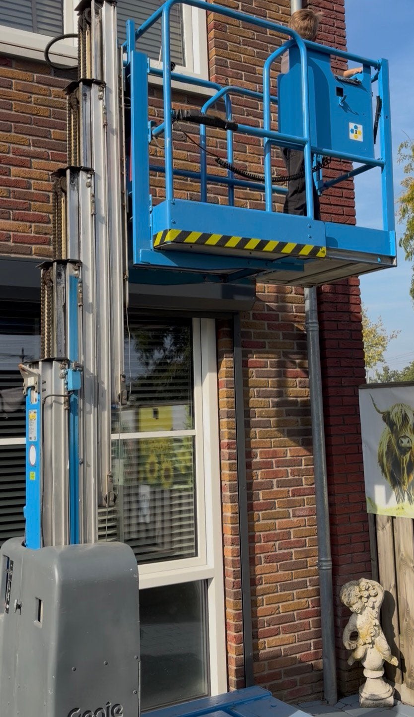 genie gr 20 hoogwerker, Ophalen
