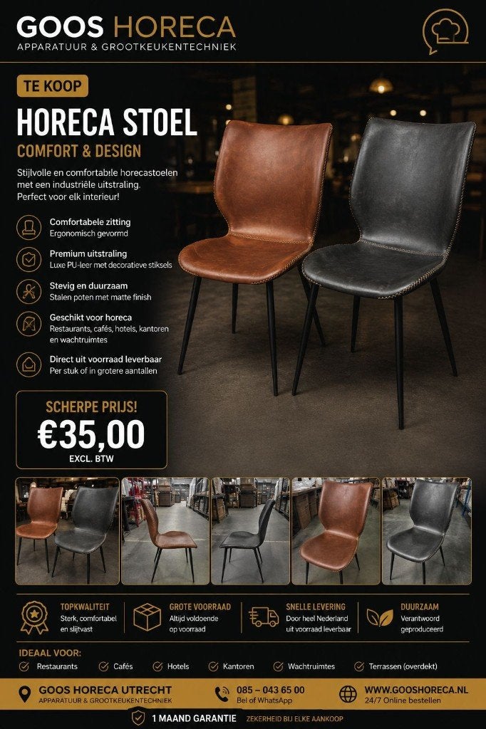 horeca stoel, Ophalen, Nieuw zonder verpakking, Hotelinrichting
