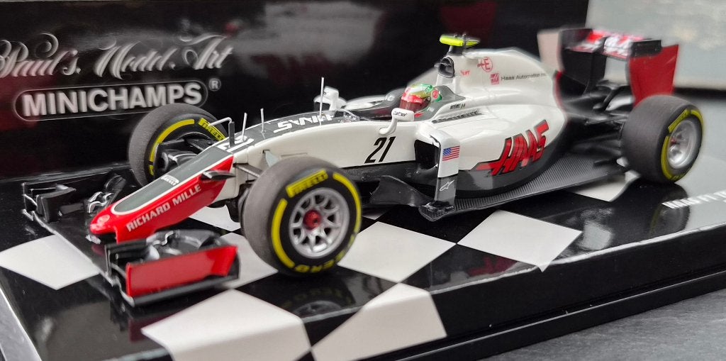 Minichamps Haas F1 Team VF-16 2016 Esteban Gutiérrez 1:43, Hobby en Vrije tijd, Ophalen of Verzenden, Nieuw, Auto, MiniChamps