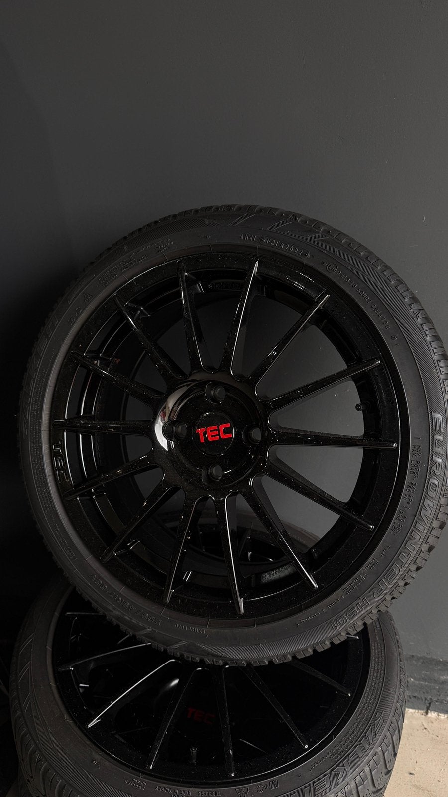 17” TEC Speedwheels AS2 4x108 7J Gloss black Fiesta ST, Ophalen, Gebruikt, Banden en Velgen, 17 inch