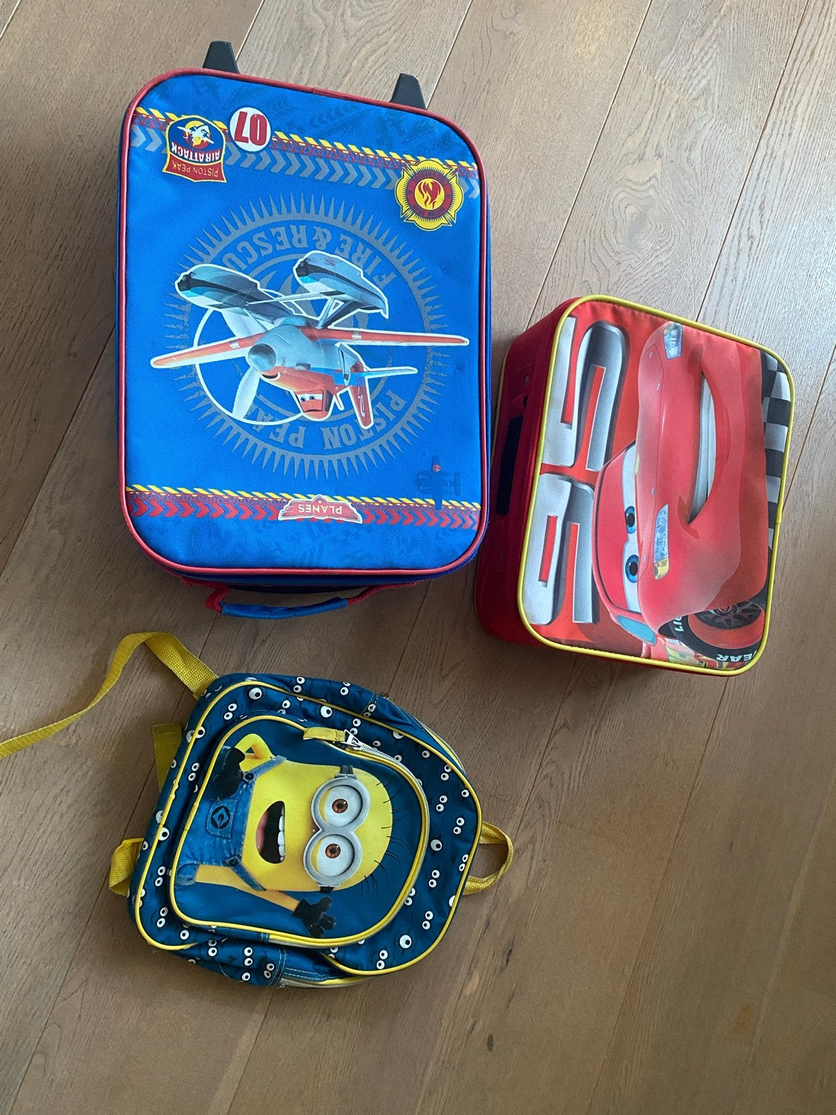 Kinderkofferset: Disney Planes, Cars en Minions, Ophalen, Gebruikt
