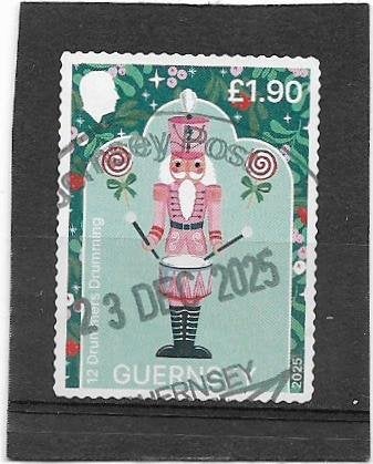 Guernsey 2025 Christmas £1.90, Verzenden, Gestempeld