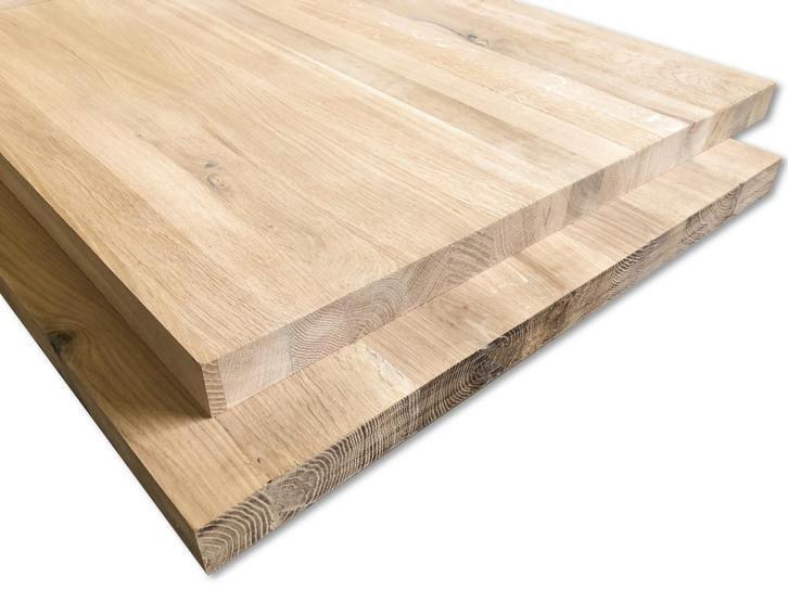 Panelen / platen | Massief eiken | 40mm dik x 121 cm breed, Doe-het-zelf en Verbouw, Platen en Panelen, 20 tot 50 mm, Niet ingevuld