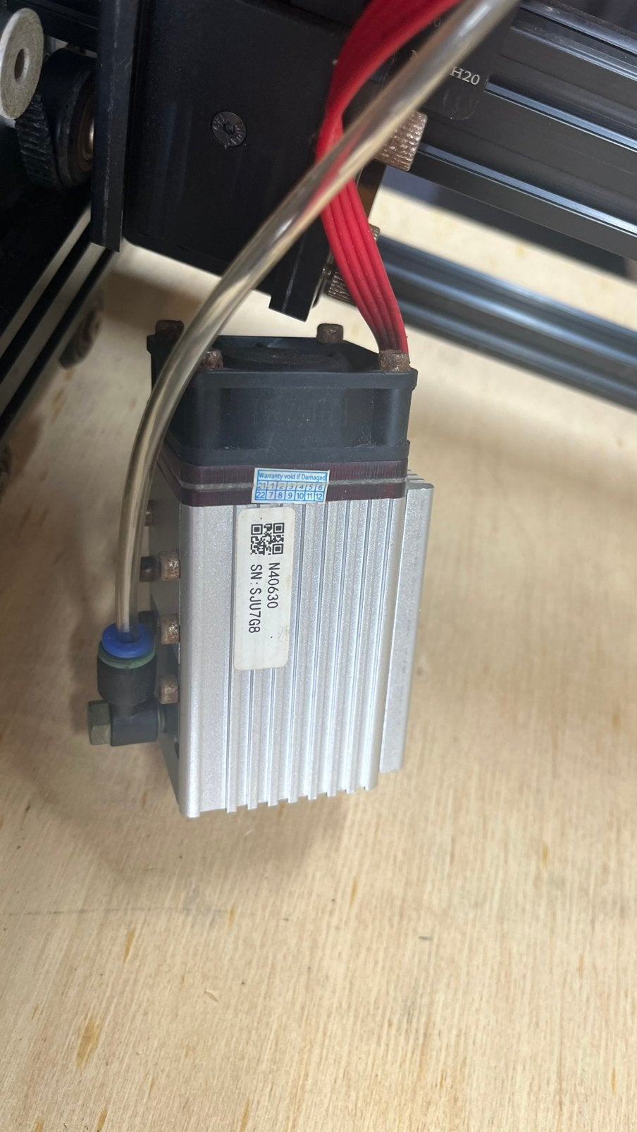 Neje 3 max laser cutter engraver incl. lucht ondersteuning, Ophalen, Gebruikt, Machine