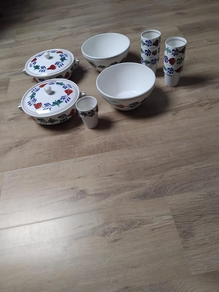 Boerenbont, 2 schalen, Ophalen, Zo goed als nieuw, Kop(pen) en/of Schotel(s), Aardewerk