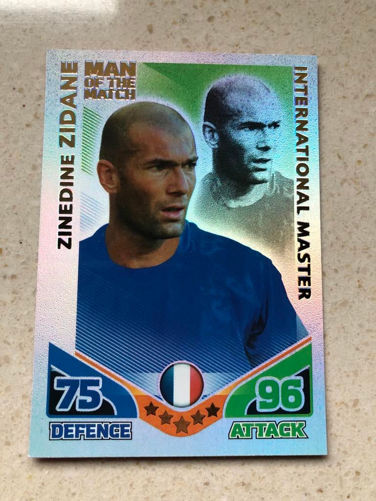 Topps Match Attax WK 2010 Zinedine Zidane Master, Ophalen of Verzenden, Zo goed als nieuw, Buitenlandse clubs, Spelerskaart