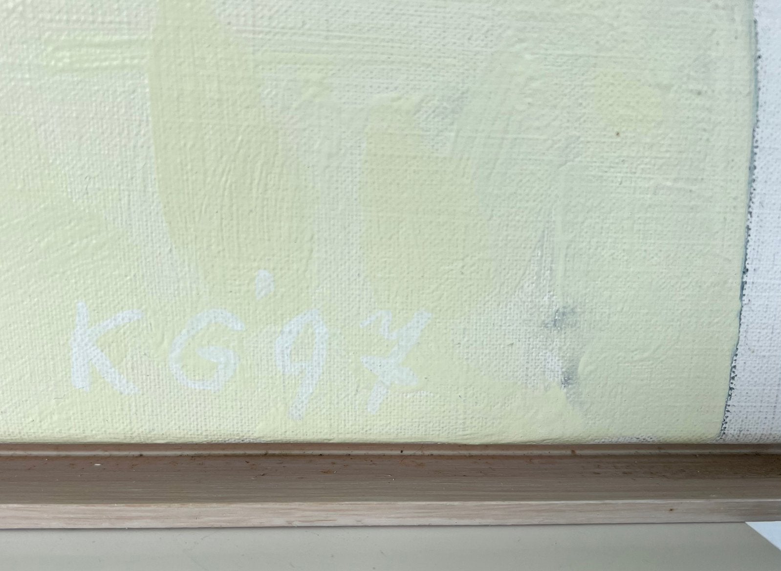 Klaas Gubbels, schilderij ‘97; ‘fles en koffieketel’, Ophalen