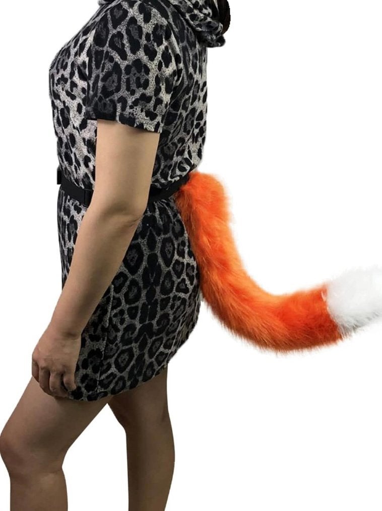 Nieuw setje vossenstaart met oortjes oranje en wit, Ophalen of Verzenden, Nieuw, Overige thema's, Accessoires