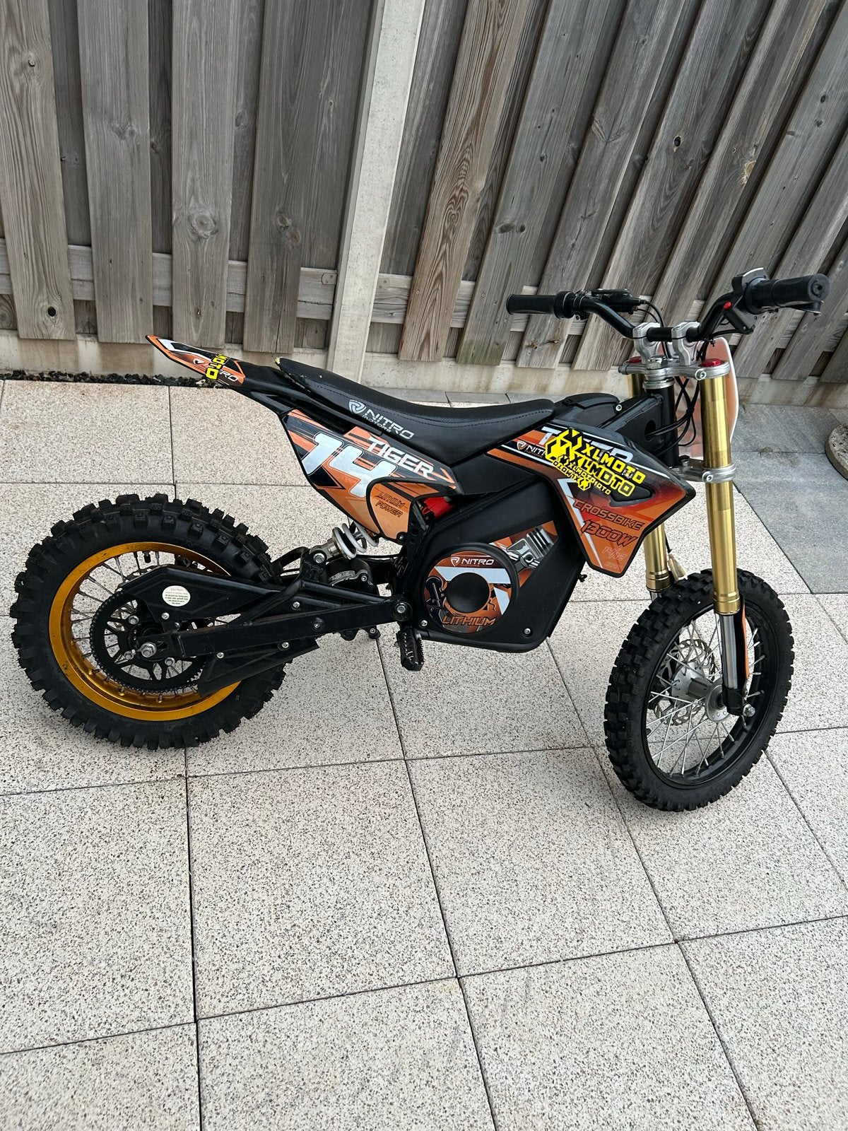 Nitro Tiger Crossbike 1300W - Elektrische Crossmotor, Ophalen of Verzenden, Zo goed als nieuw, Overige merken