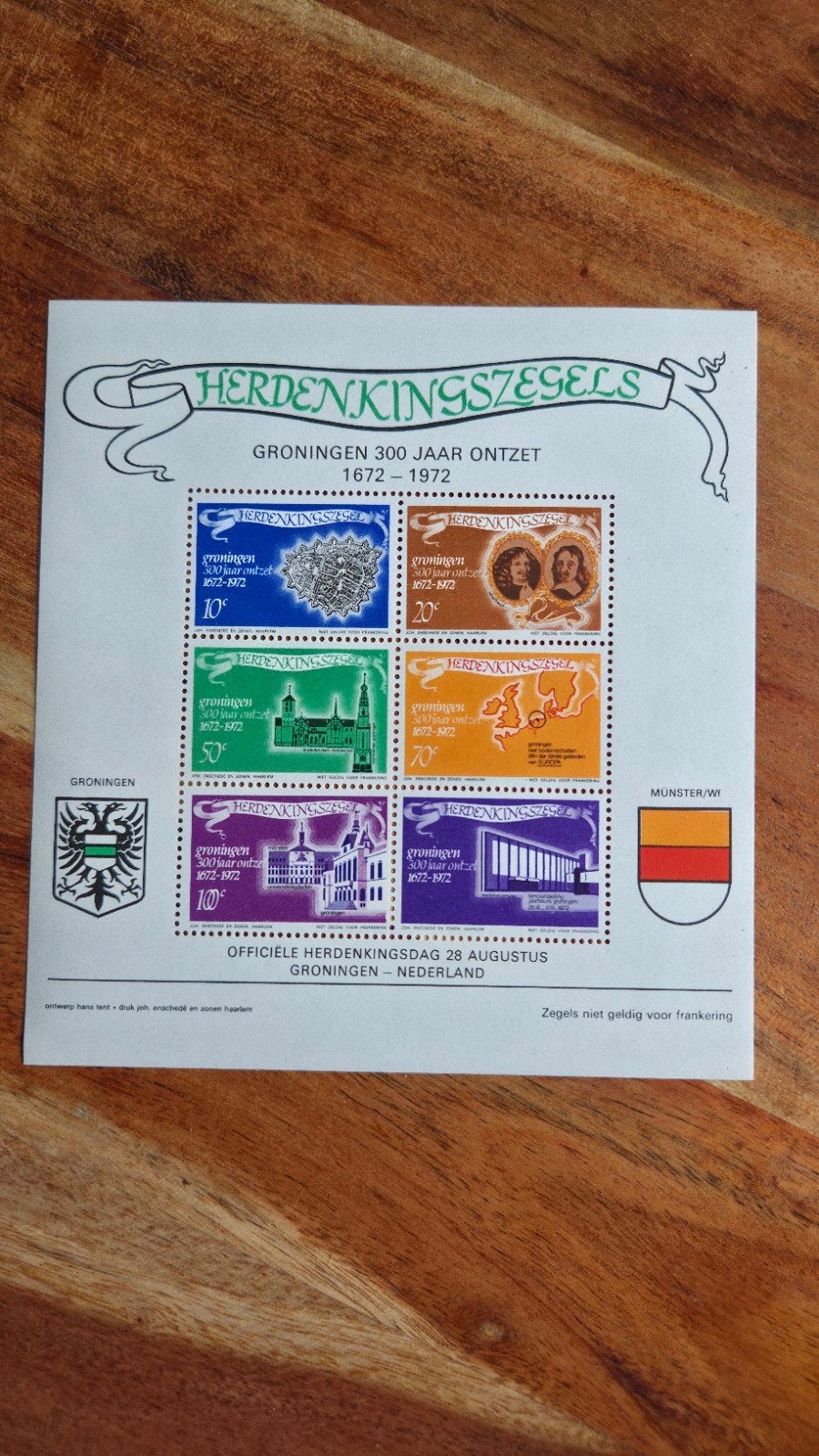 Complete set Herdenkingszegels Groningen 300 Jaar Ontzet (16, Ophalen, Na 1940, Postfris