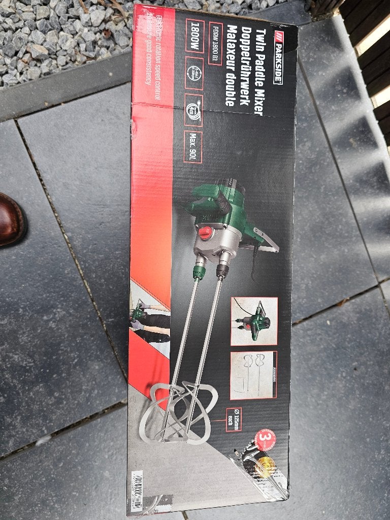 Dubbele beton of egalisatiemortel mixer van Parksite, Ophalen, Nieuw, Overige typen, Parkside