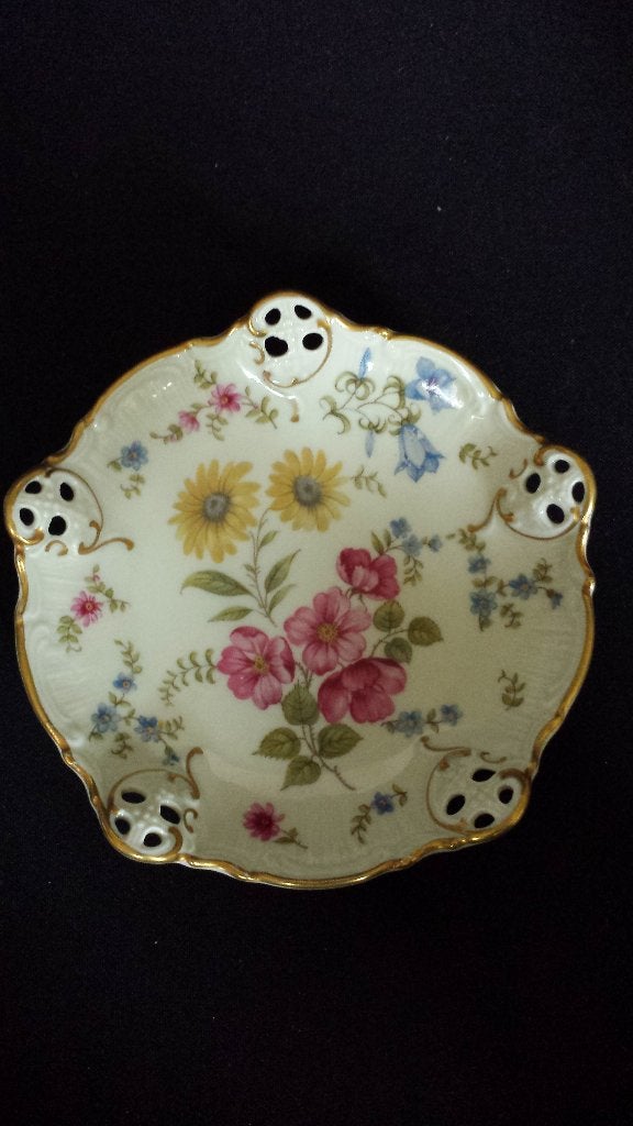 Petit Four BORDJE Ø 12½ cm ~ Rosenthal Moliére “FLORIDA” 47, Ophalen of Verzenden