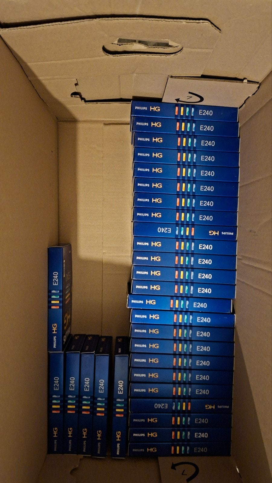 Philips HG E240 VHS Videobanden - Nieuw in doos (25 stuks), Ophalen of Verzenden, Nieuw, Videoband