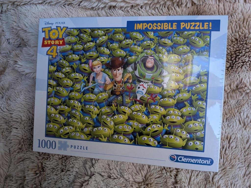 Toy Story 4 Impossible Puzzel 1000 stukjes Clementoni, Ophalen of Verzenden, 500 t/m 1500 stukjes, Nieuw, Legpuzzel