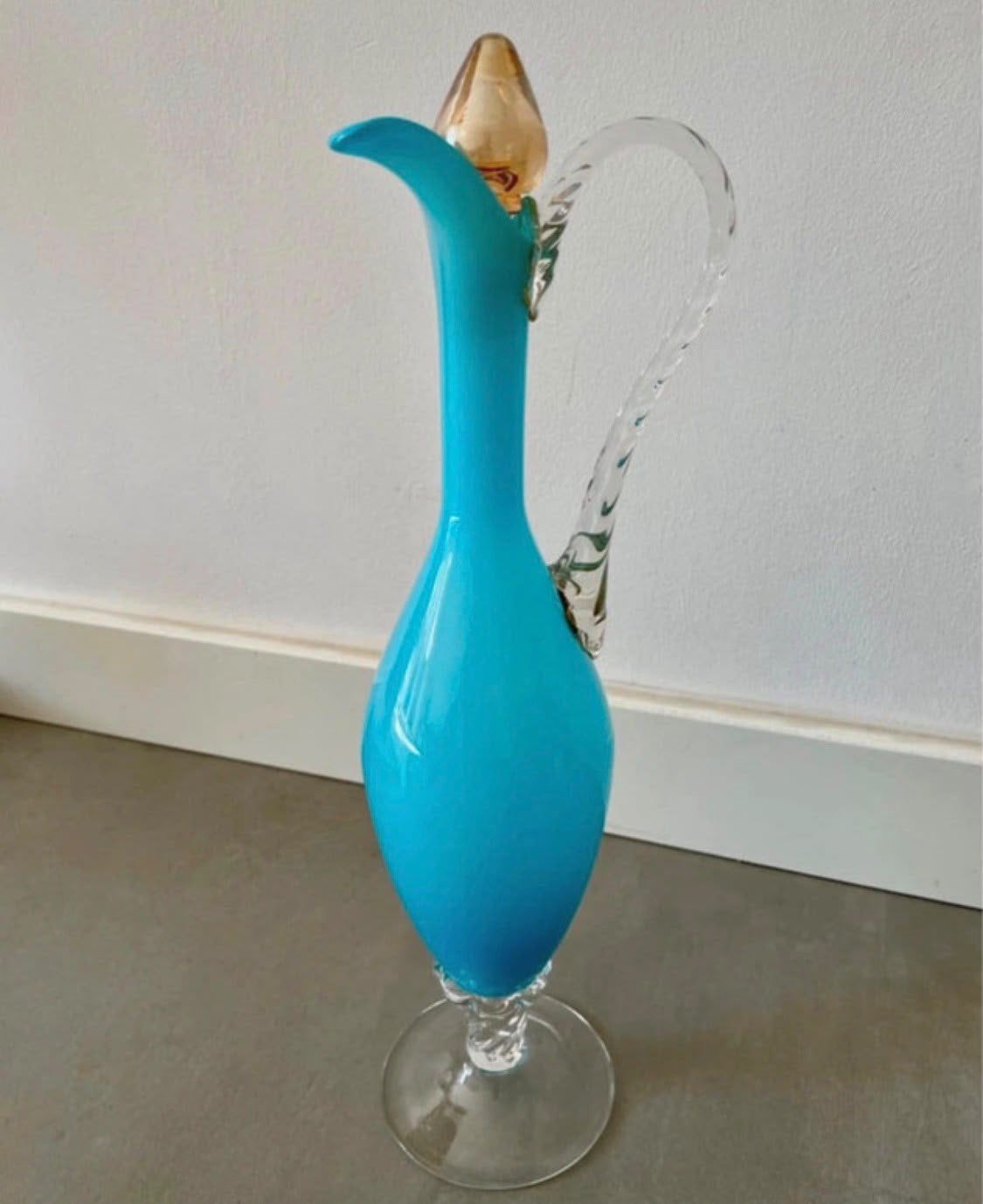vintage Murano glazen karaf of schenkkan, Ophalen of Verzenden, Zo goed als nieuw