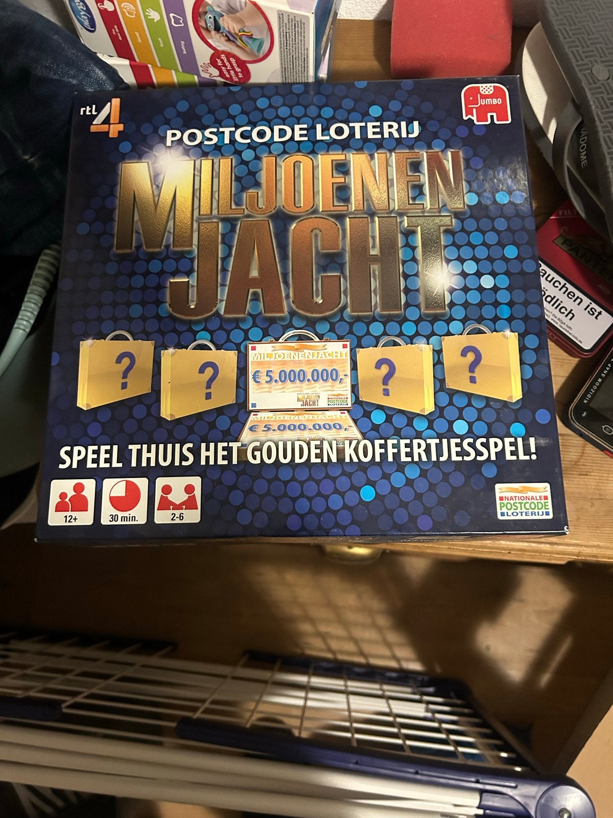 Postcode Loterij Miljoenenjacht Bordspel Jumbo, Drie of vier spelers, Ophalen of Verzenden, Gebruikt