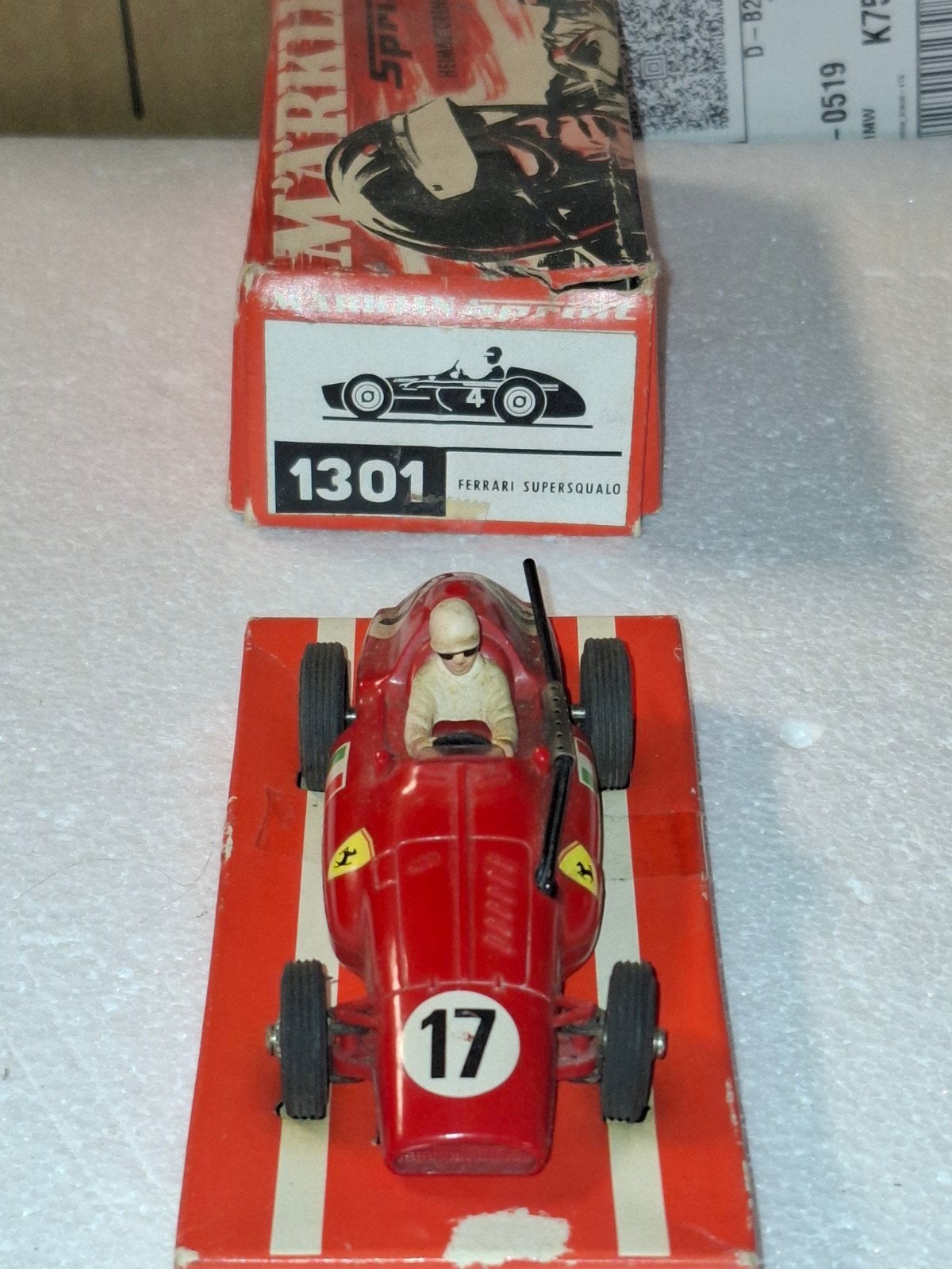 Marklin sprint raceauto 1301, Overige merken, Ophalen of Verzenden, Elektrisch, Racebaan
