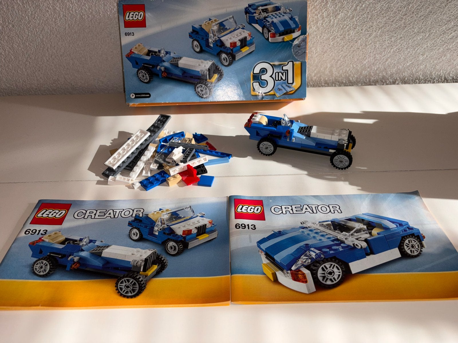 Lego Creator 6913 3-in-1 set: Oldtimer, racewagen of jeep, Ophalen of Verzenden, Zo goed als nieuw, Lego