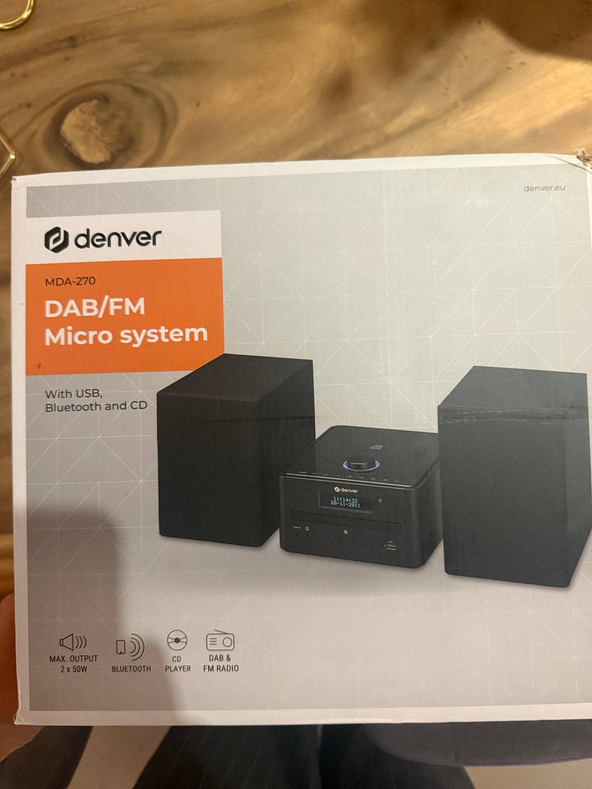 Denver DAB/FM Micro Systeem - Nieuw in Doos, Nieuw, Microset, Cd-speler, Ophalen