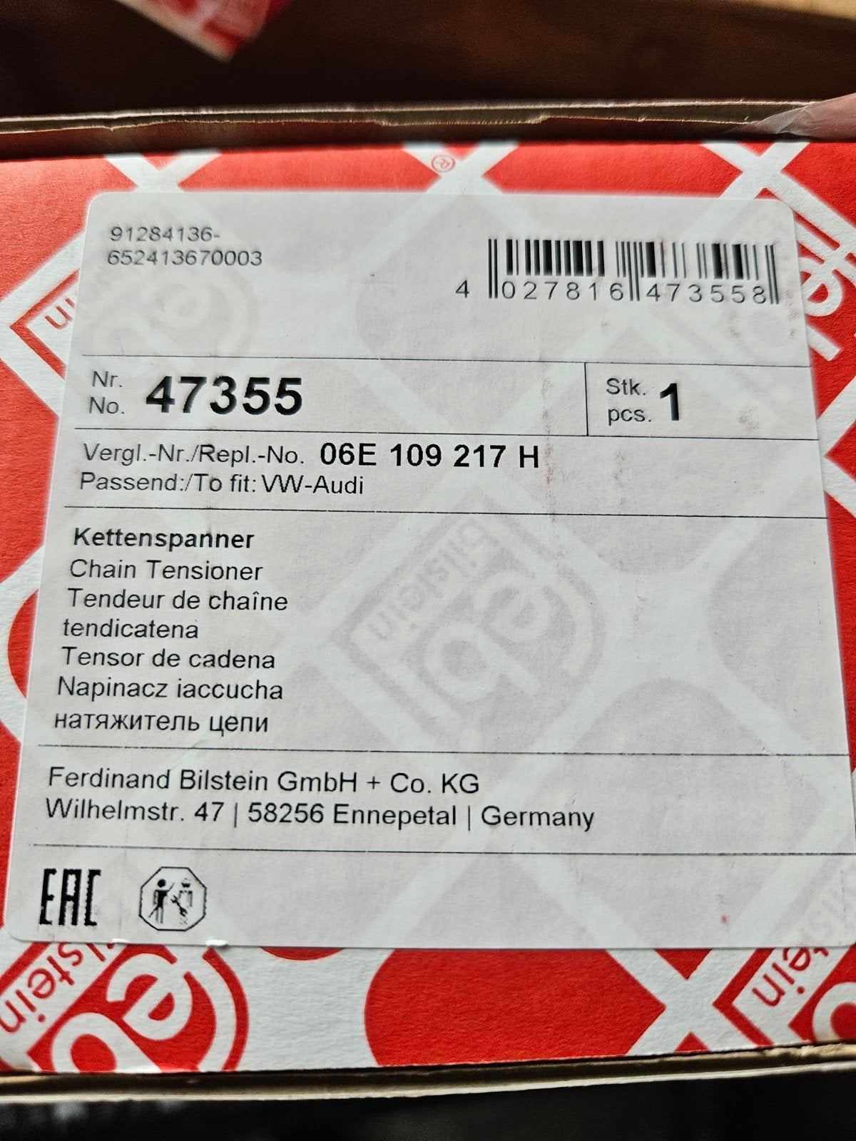 Audi A6 nokkenas kettingspanners, Ophalen of Verzenden, Nieuw, Audi