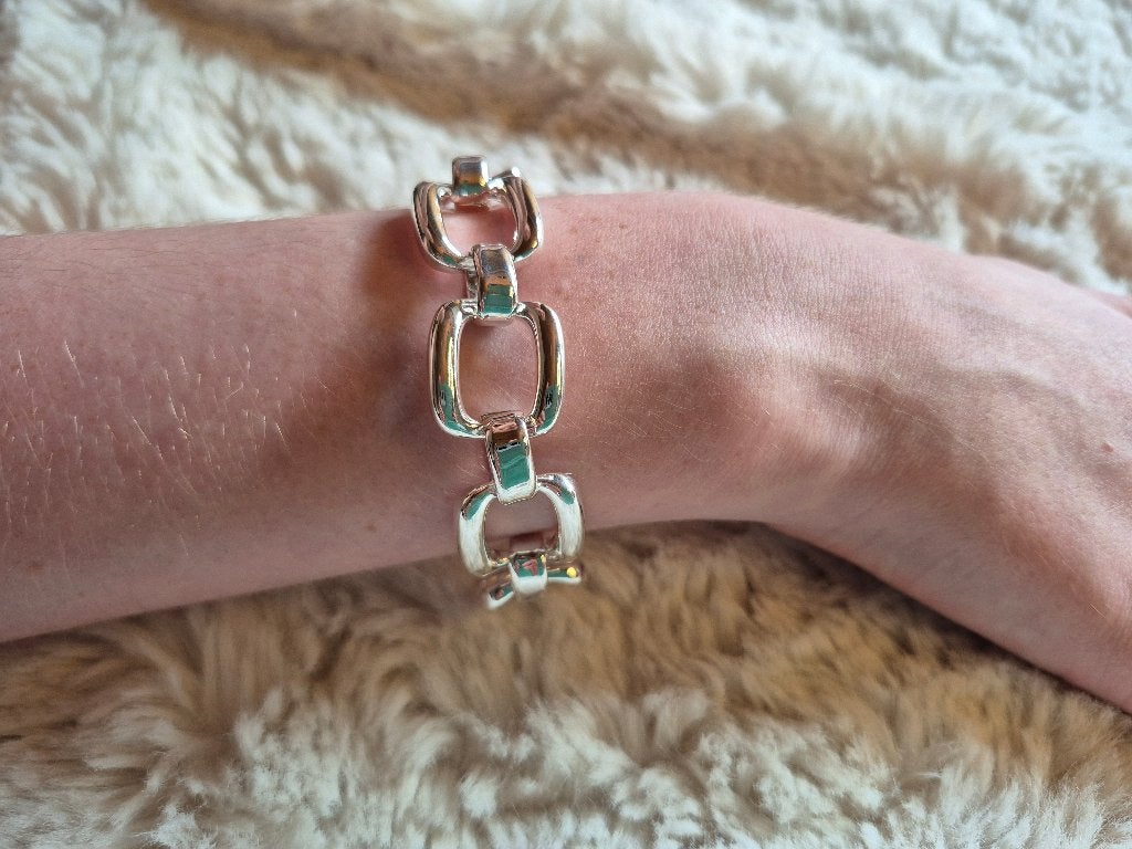 Schakelarmband, Ophalen of Verzenden, Nieuw, Zilver, Zilver