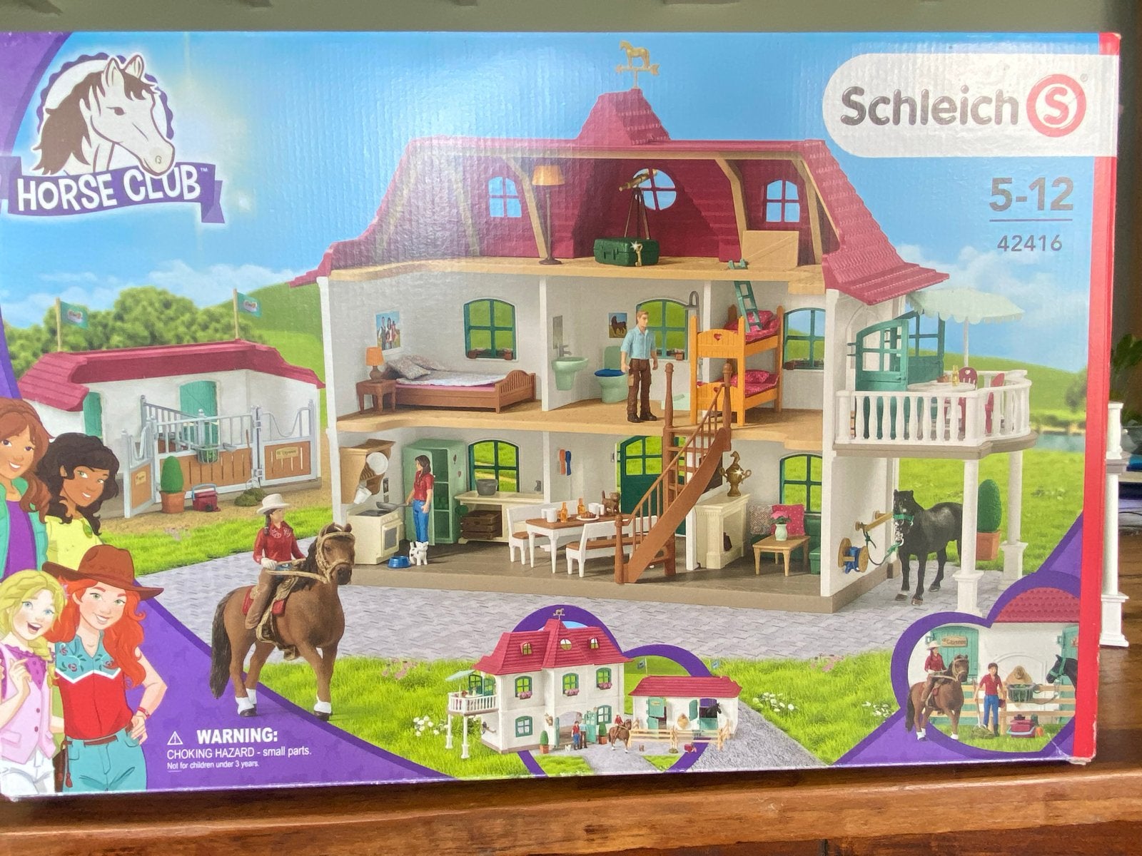 Schleich Horse Club 42416 Groot Paardenhuis met Stal, Ophalen of Verzenden, Zo goed als nieuw, Jongen of Meisje