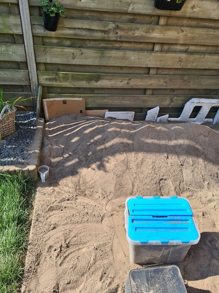 Val zand gefilter, Ophalen, Nieuw, Ophoogzand