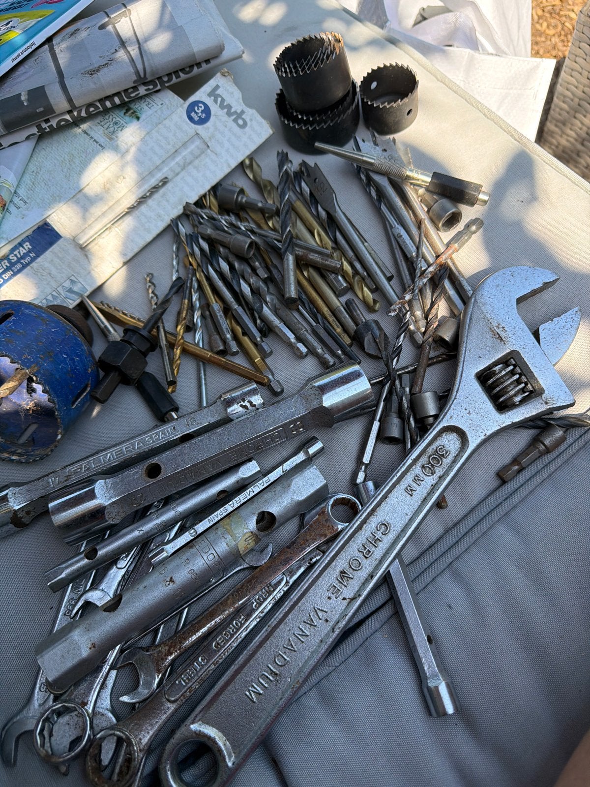 Sleutels, boren en meer, Doe-het-zelf en Verbouw, Gereedschap | Handgereedschap, Ophalen, Gebruikt, Sleutel/ratel, Overige merken
