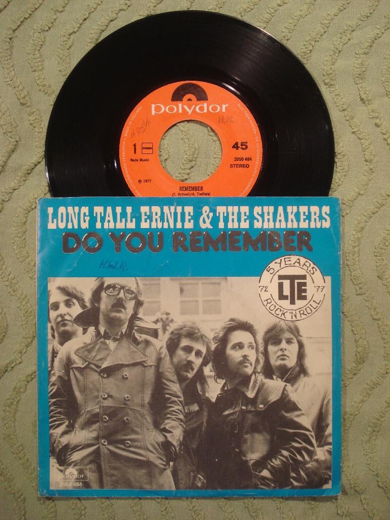 Long Tall Ernie and the Shakers 7": ‘Do you remember’ (NL), Ophalen of Verzenden, Zo goed als nieuw, Pop
