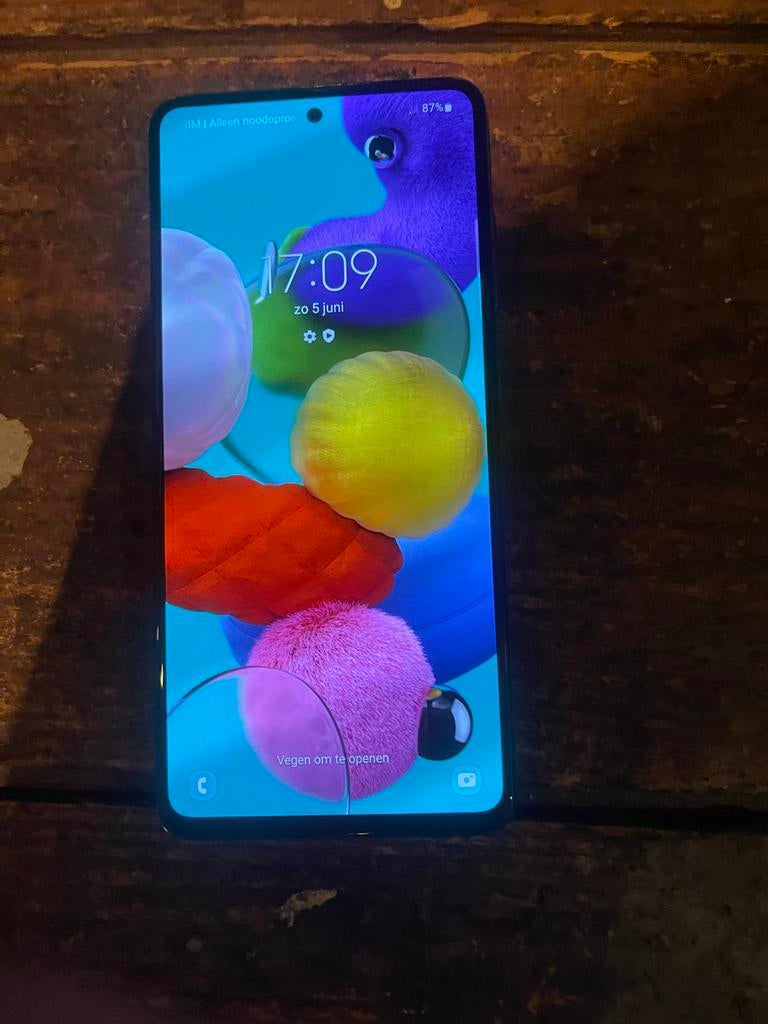 Samsung Galaxy A51 Zonder Simlock 128GB Blauw, Telecommunicatie, Mobiele telefoons | Samsung, Blauw, Touchscreen, Ophalen of Verzenden