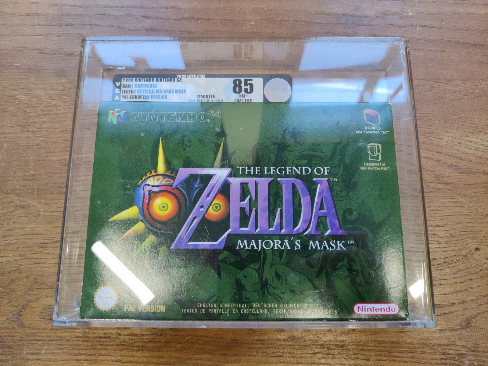 The Legend of Zelda: Majora's Mask N64 VGA Graded 85, 1 speler, Ophalen of Verzenden, Zo goed als nieuw, Role Playing Game (Rpg)