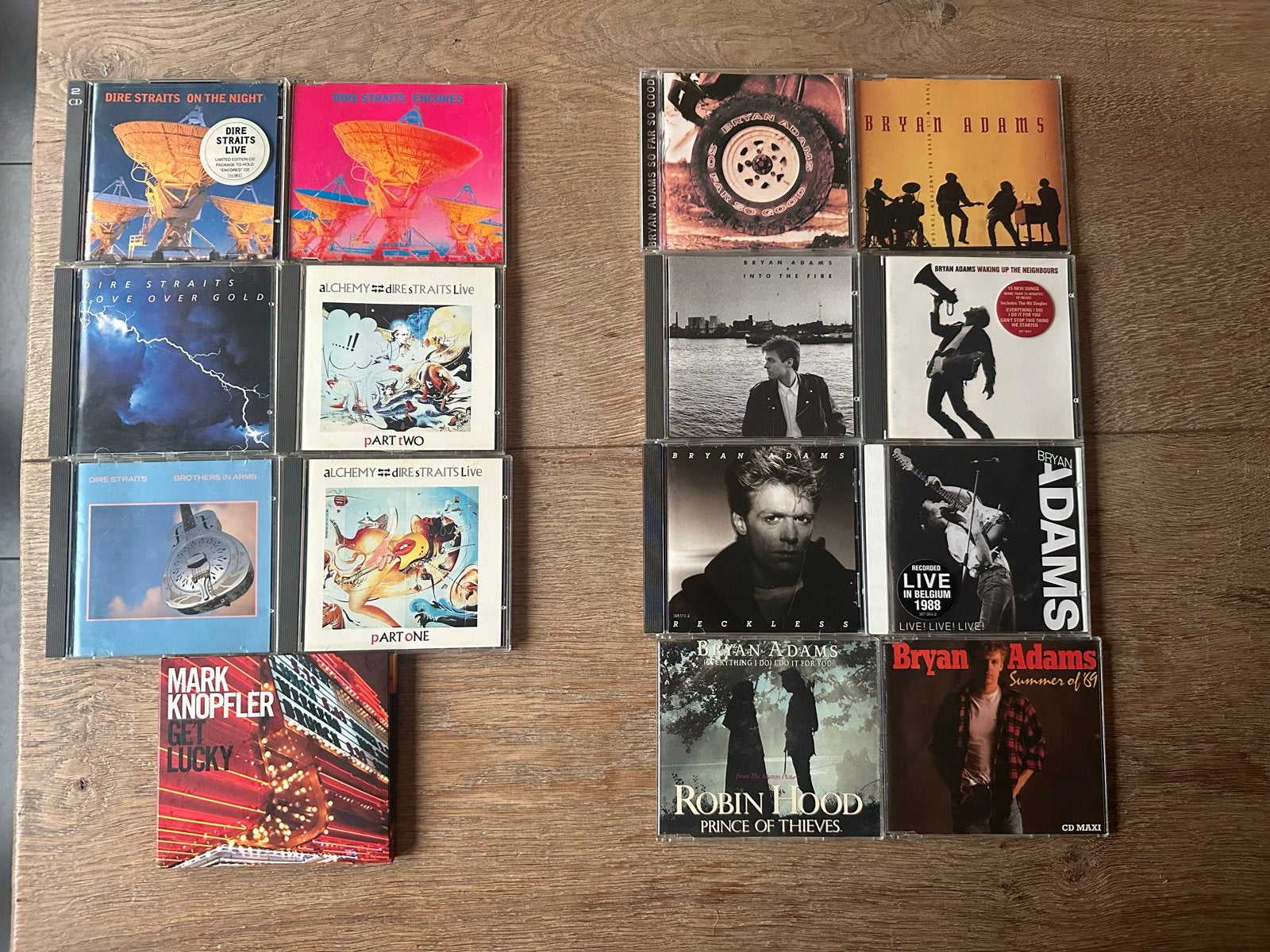 15 CD's Dire Straits & Bryan Adams - Perfecte staat, Rock, Ophalen of Verzenden, Zo goed als nieuw, Inclusief doosje