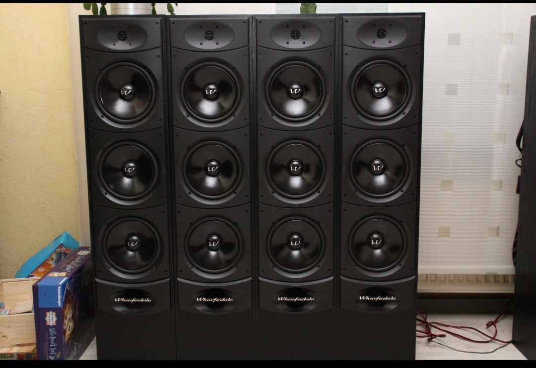 1 set  Wharfedale valdus 500 . Front speakers ., Vloerstaande luidspreker, Wharfedale, Zo goed als nieuw, Ophalen