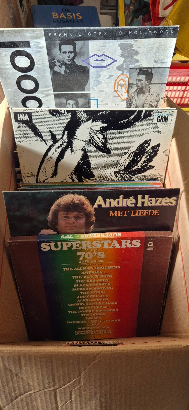 103 LP's en Maxi Singles - Diverse Genres, Ophalen, LP, Gebruikt, Overige genres