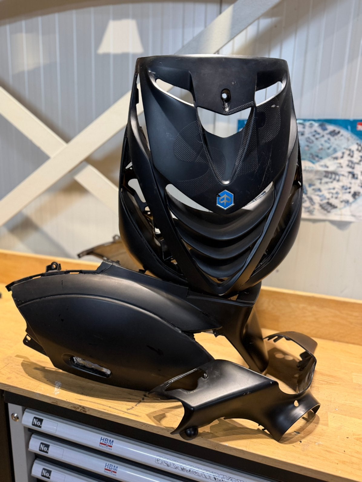 Zip kappenset mat zwart, Fietsen en Brommers, Brommeronderdelen | Scooters, Ophalen of Verzenden, Zo goed als nieuw, Kap, Piaggio