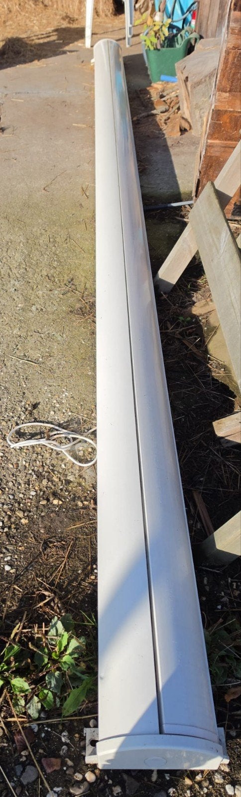 zonnescherm elektrisch met knikarmen en afstandsbediening, 450 cm of meer, Elektrisch, Ophalen of Verzenden, Zo goed als nieuw