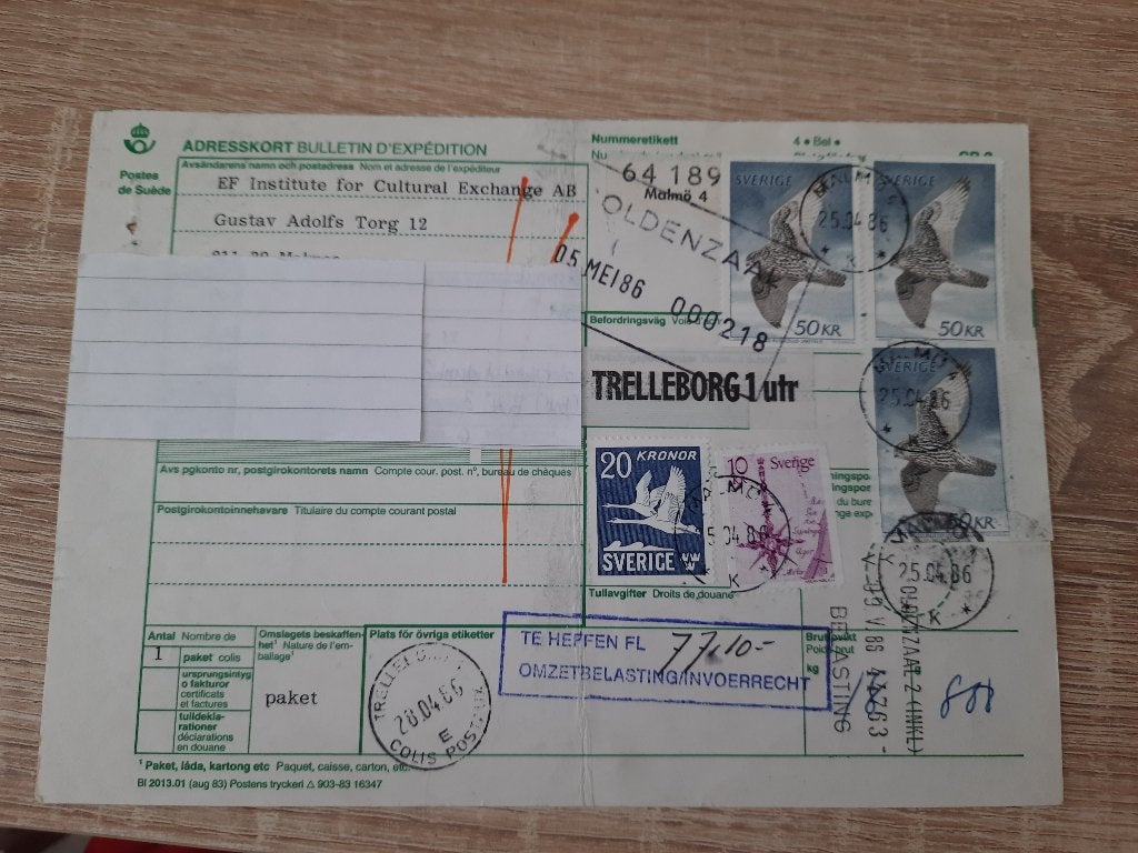 Zweden, Verzenden, Zweden, Gestempeld