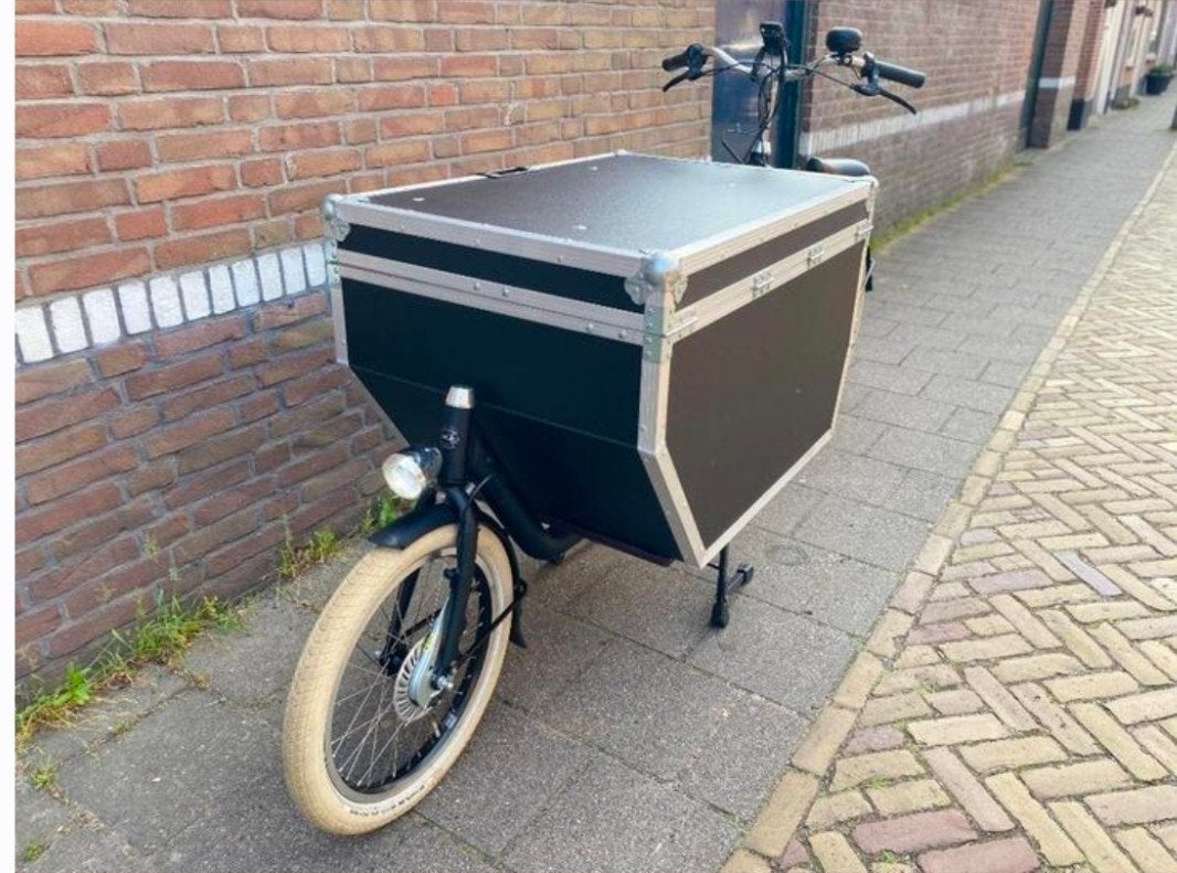Elektrische bakfiets met flightcase-stijl bak, Overige merken, Gebruikt, Goederen, Elektrisch