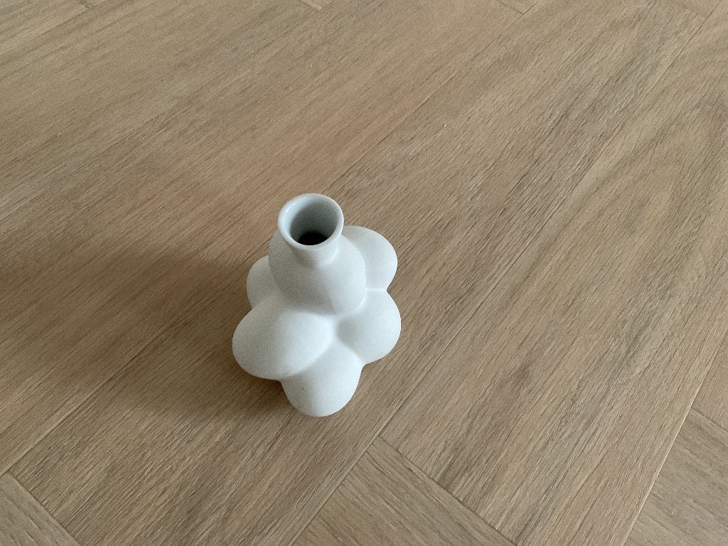 Egg Vase Marcel Wanders, Wit, 10 cm, Ophalen of Verzenden, Zo goed als nieuw